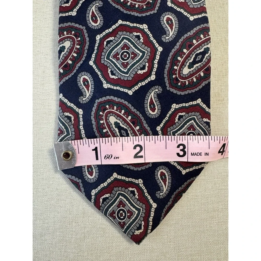 Bert Pulitzer All Silk‎ Paisley Tie 3.5